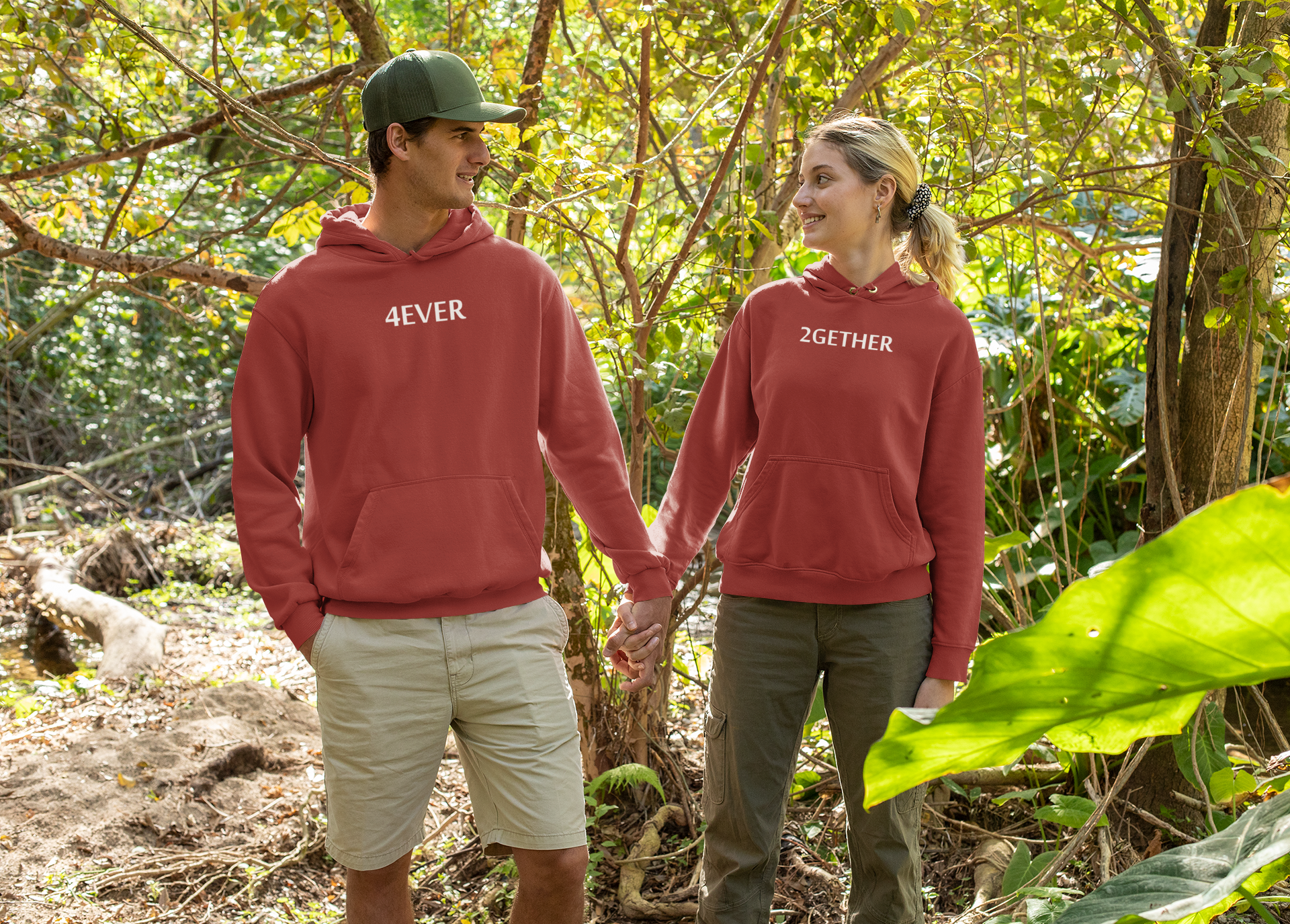 Together Forever Couple Hoodie-FunkyTradition