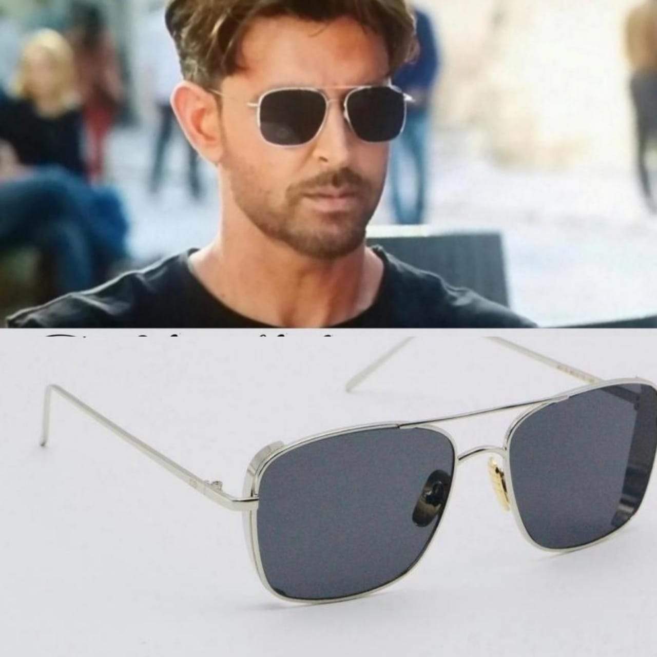 Hrithik Roshan War Movie Square Sunglasses For Men-FunkyTradition - FunkyTradition