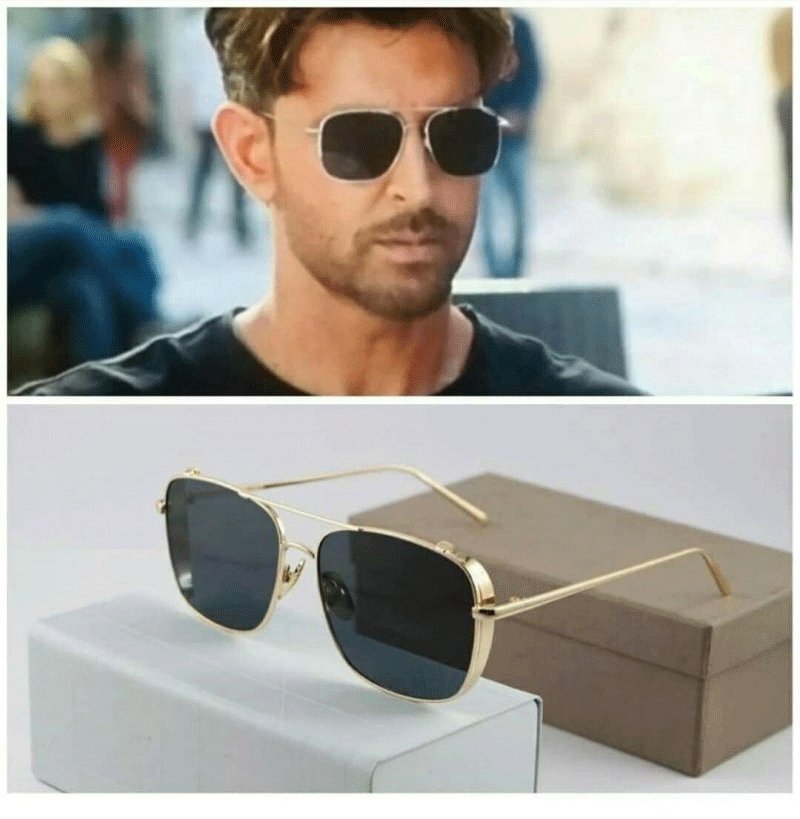 Hrithik Roshan War Movie Square Sunglasses For Men-FunkyTradition - FunkyTradition