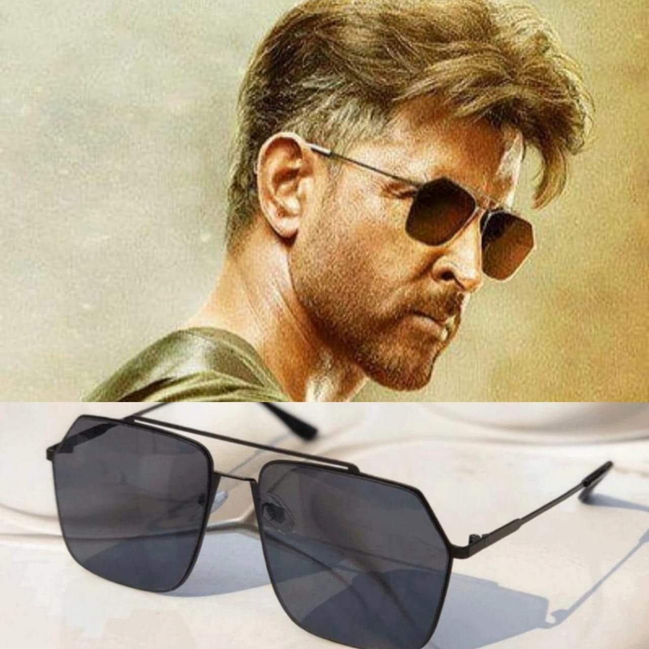 Hrithik Roshan War Movie Stylish Sunglasses For Men-FunkyTradition - FunkyTradition