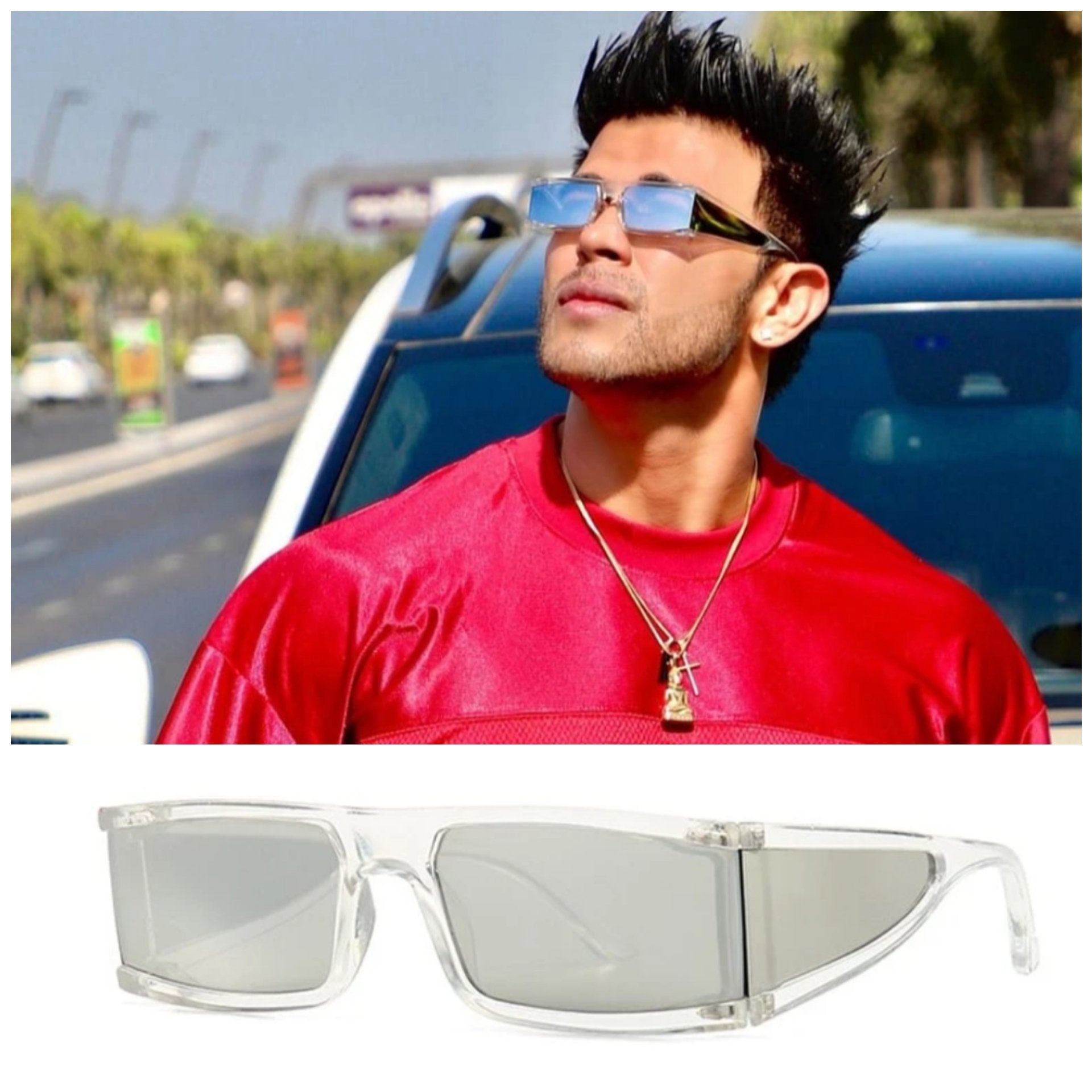 Sahil Khan Trendy Square Sunglasses for Men and Women- FunkyTradition