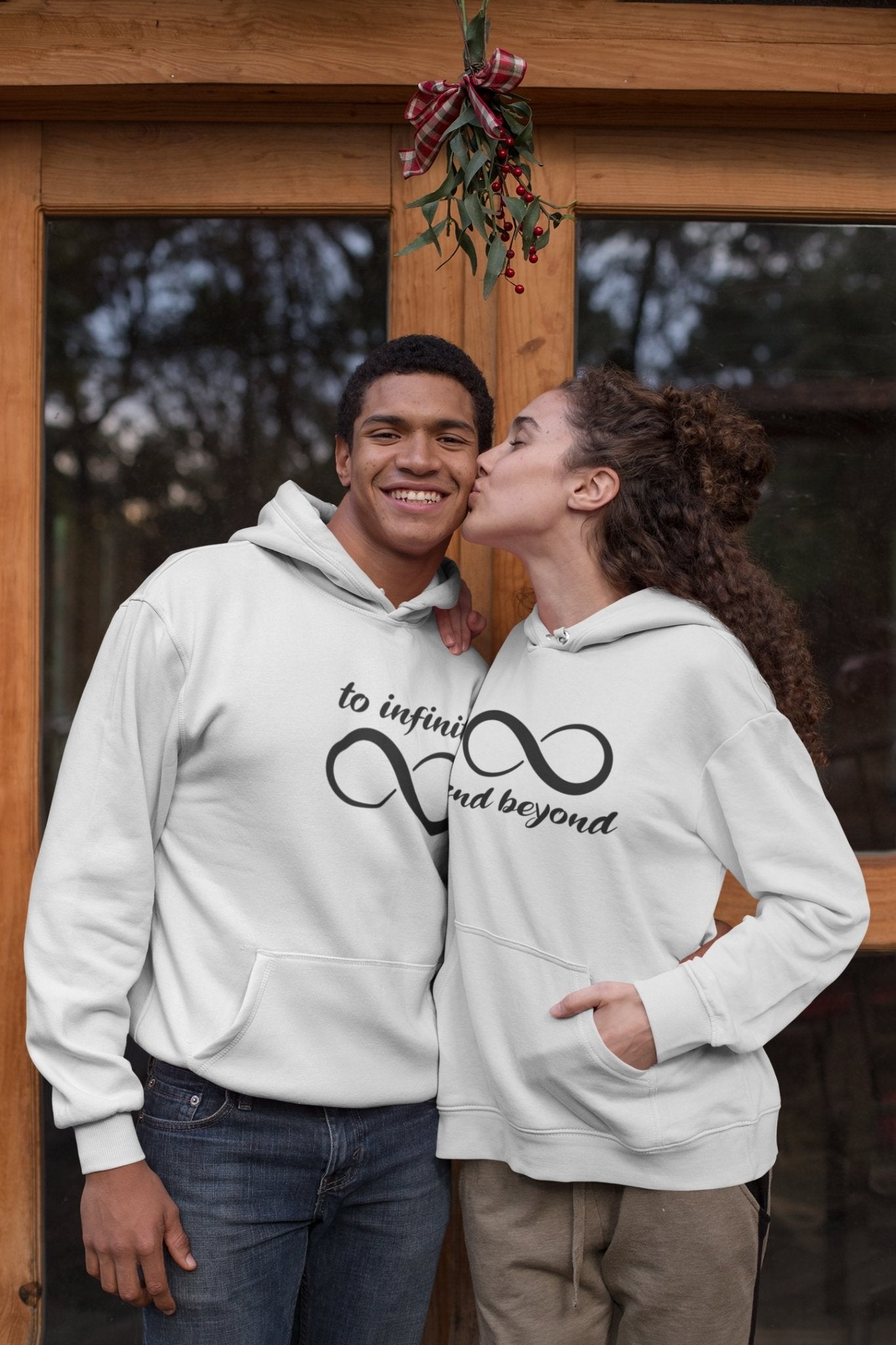 Infinity And Beyond Couple Hoodie-FunkyTradition - FunkyTradition