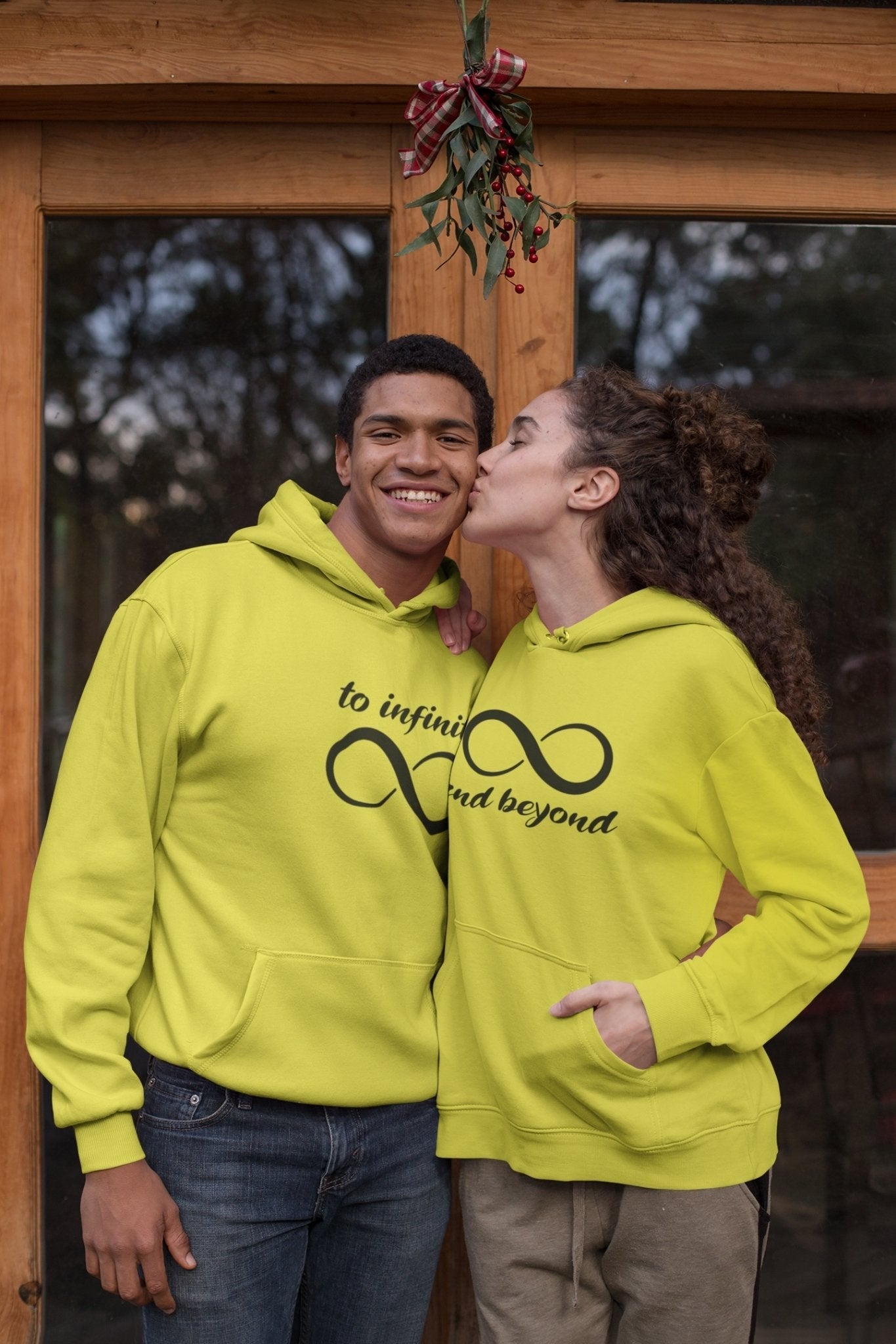 Infinity And Beyond Couple Hoodie-FunkyTradition - FunkyTradition