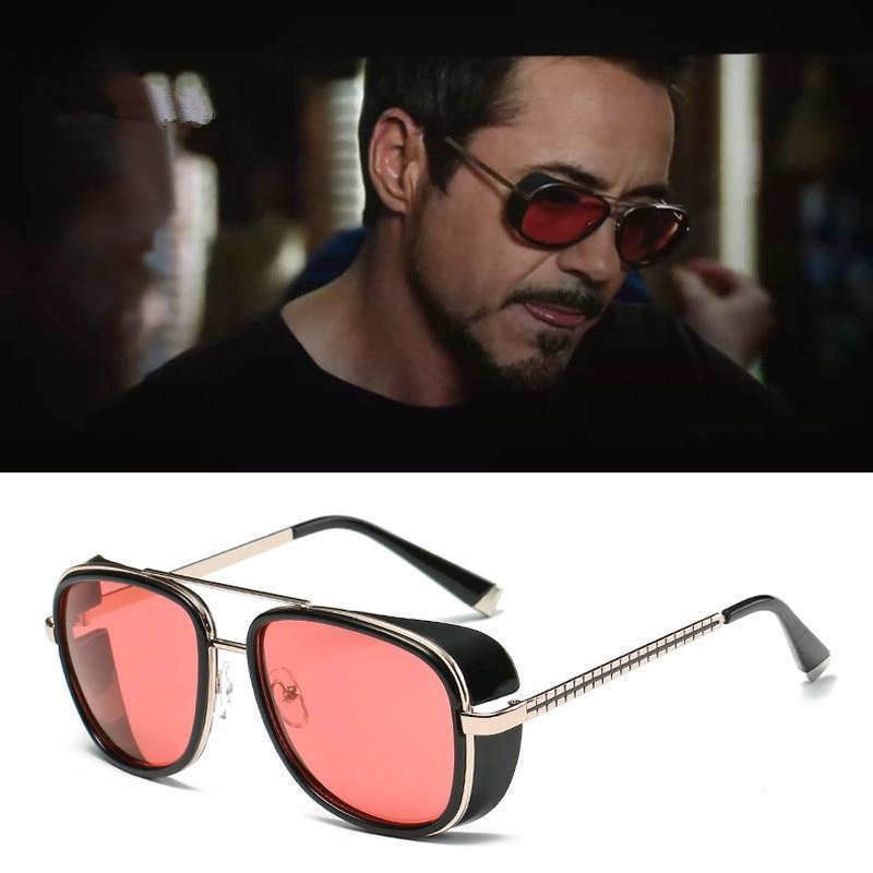 Iron Man 3 TONY stark Sunglasses Men Rossi Coating retro Vintage-FunkyTradition - FunkyTradition