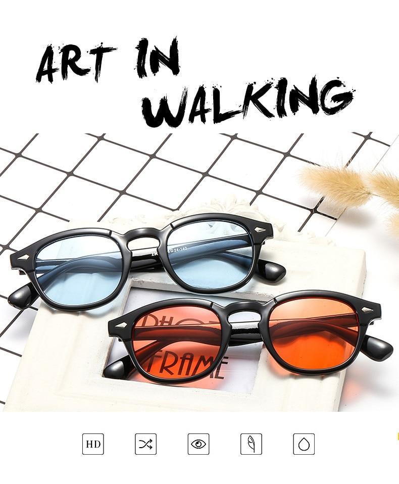 Johnny Depp Oval Sunglasses For Men -FunkyTradition - FunkyTradition