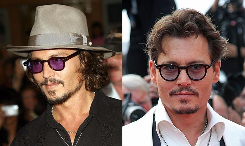 Johnny Depp Oval Sunglasses For Men -FunkyTradition - FunkyTradition