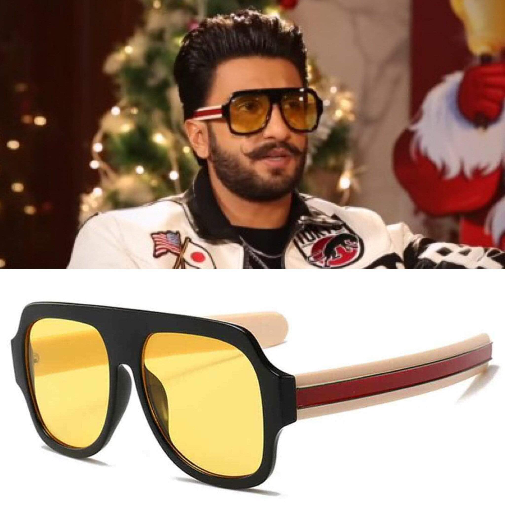 Koffee With Karan Ranveer Singh Wayfarer Sunglasses-FunkyTradition Premium FunkyTradition