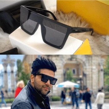 Kunal Khemu Oversized Square Sunglasses For Men And Women-FunkyTradition - FunkyTradition