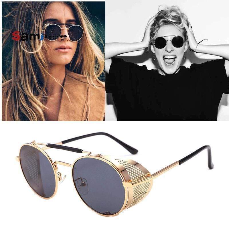 Multicolor Bridge Round Sunglasses For Men And Women-FunkyTradition Premium FunkyTradition