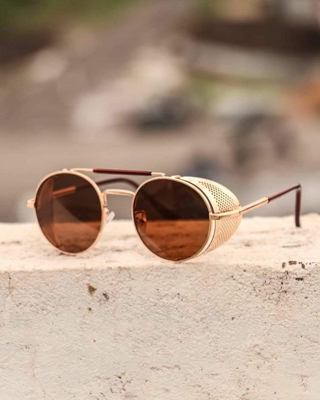 Multicolor Bridge Round Sunglasses For Men And Women-FunkyTradition Premium FunkyTradition