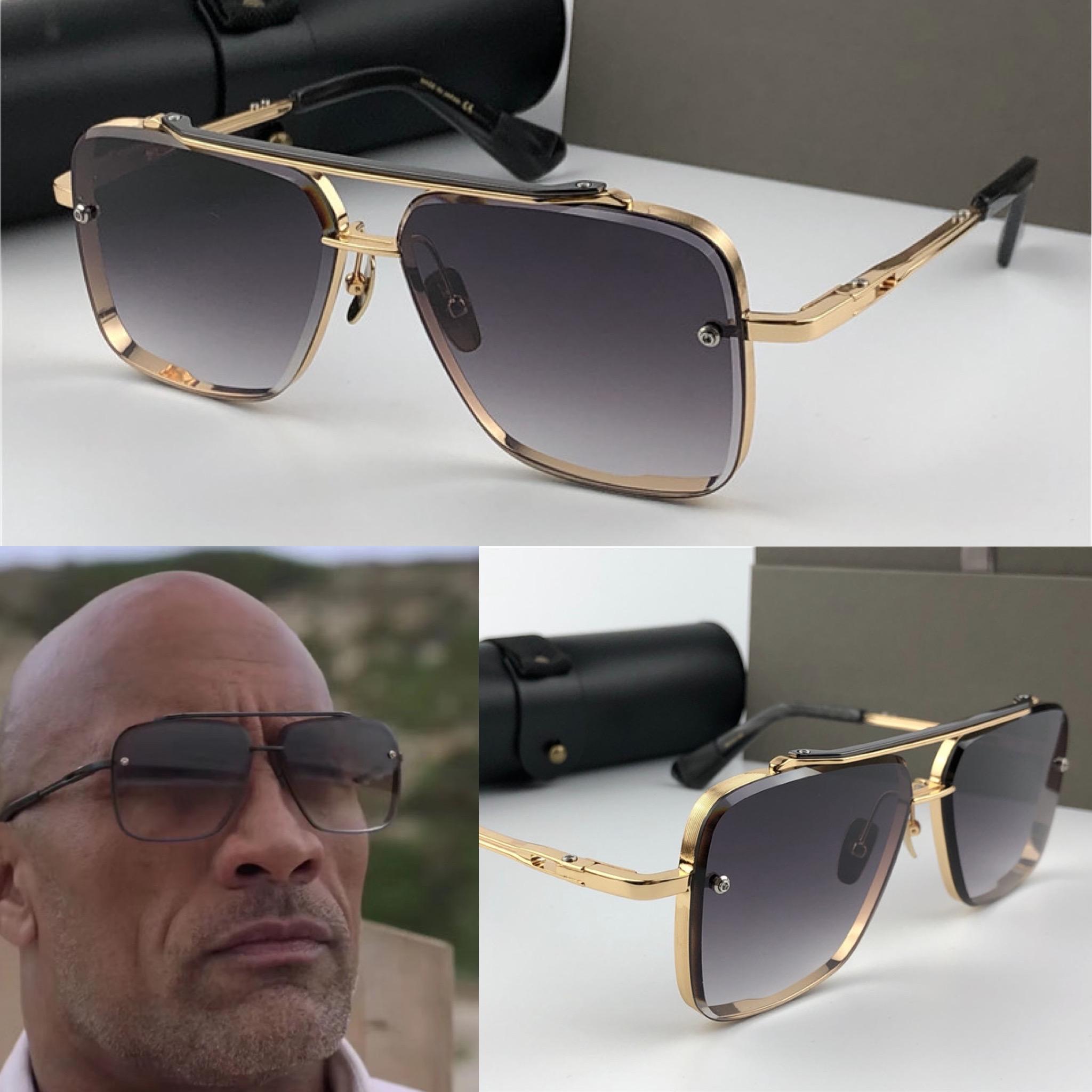 New Metal Vintage Fashion Style Square Frameless Sunglasses-FunkyTradition