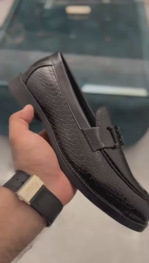 Buckle Design Suede Moccasins for Men - Elegant and Durable Leather by FunkyTradition