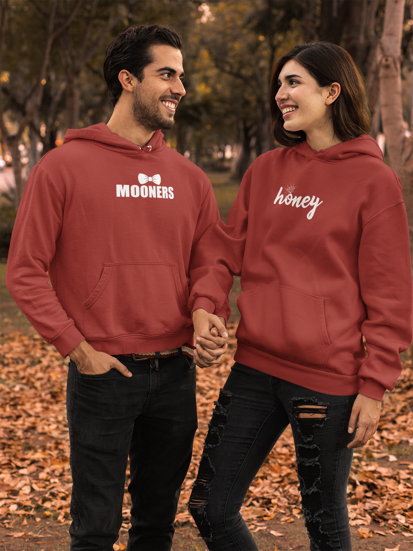 Honey Mooners Couple Hoodie-FunkyTradition