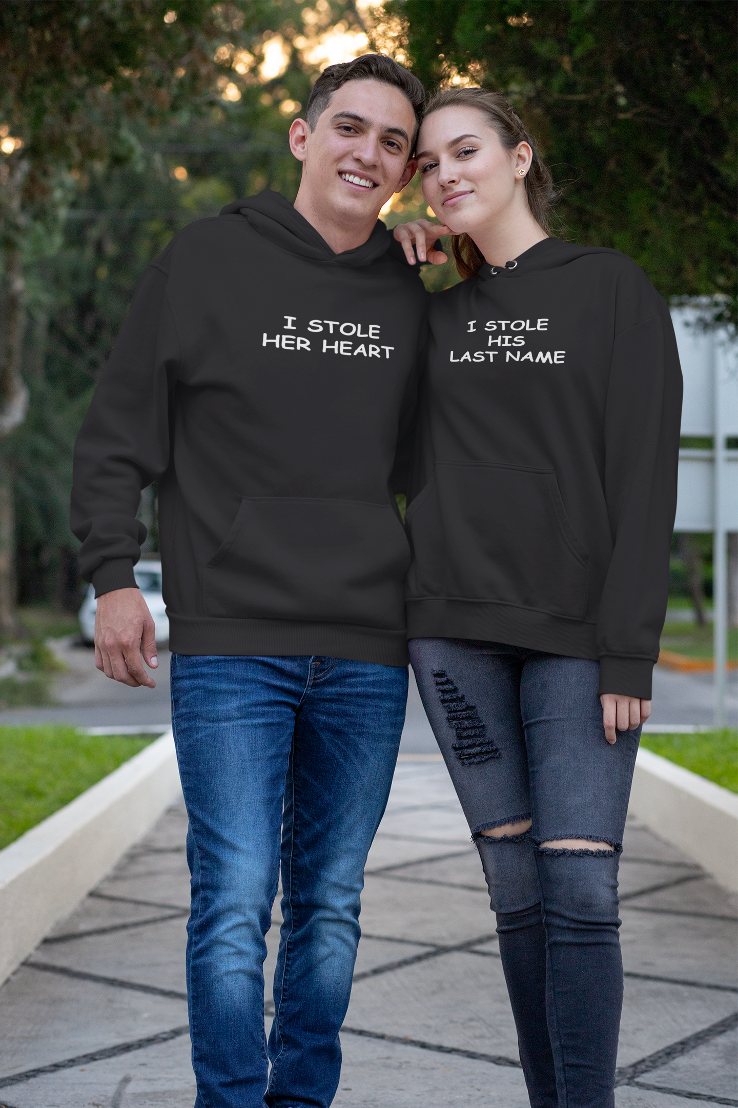 Stole Couple Hoodie-FunkyTradition