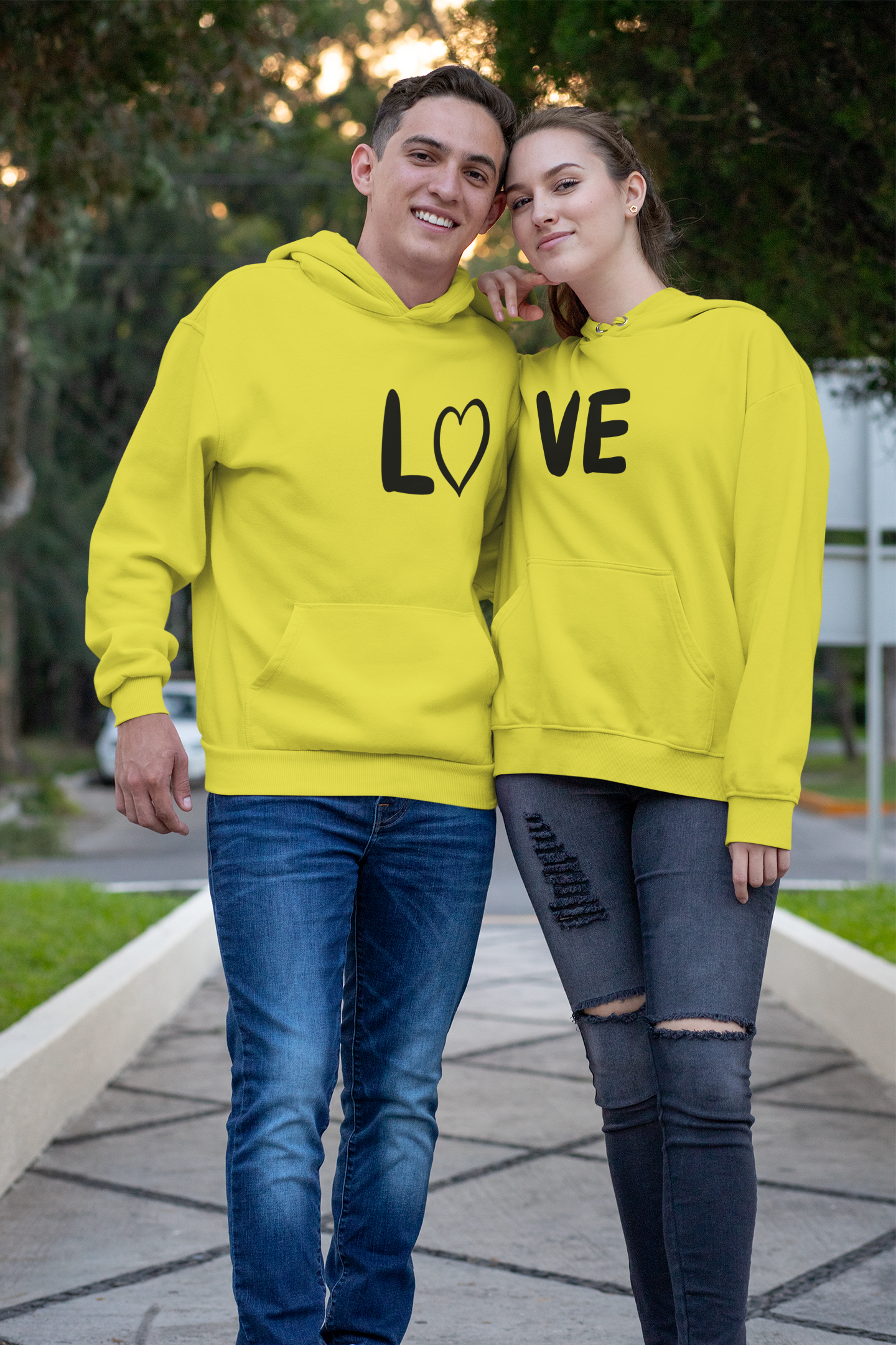 Love Couple Hoodie-FunkyTradition