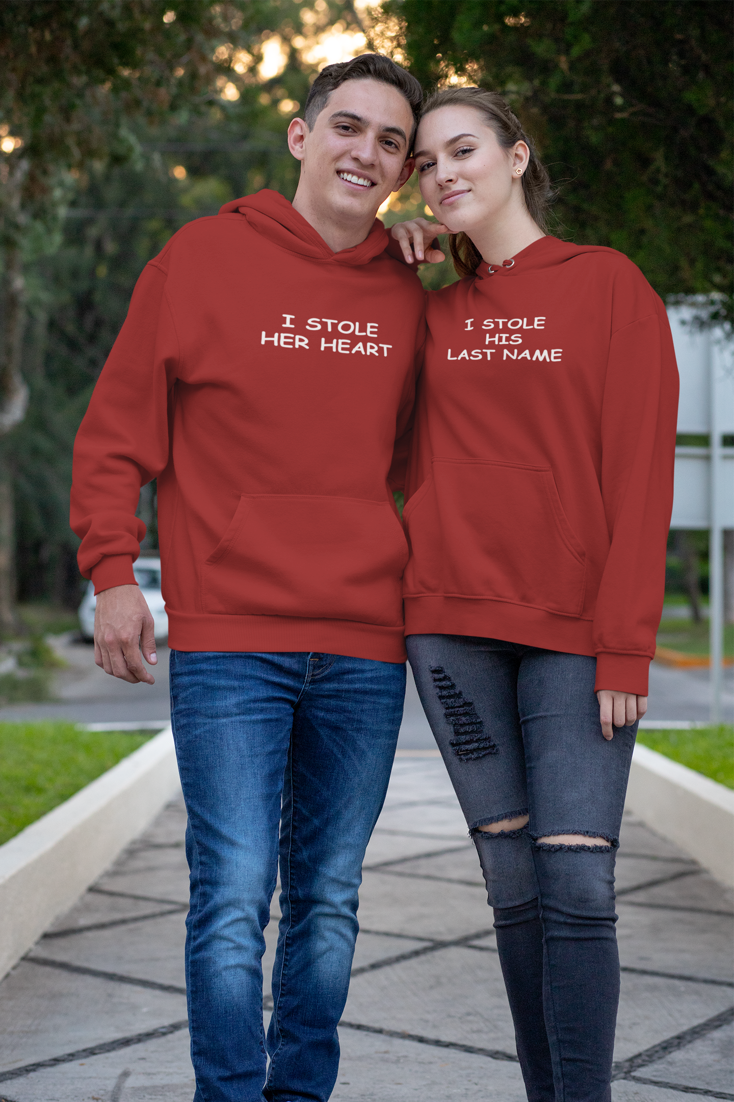 Stole Couple Hoodie-FunkyTradition