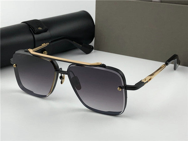 New Metal Vintage Fashion Style Square Frameless Sunglasses-FunkyTradition