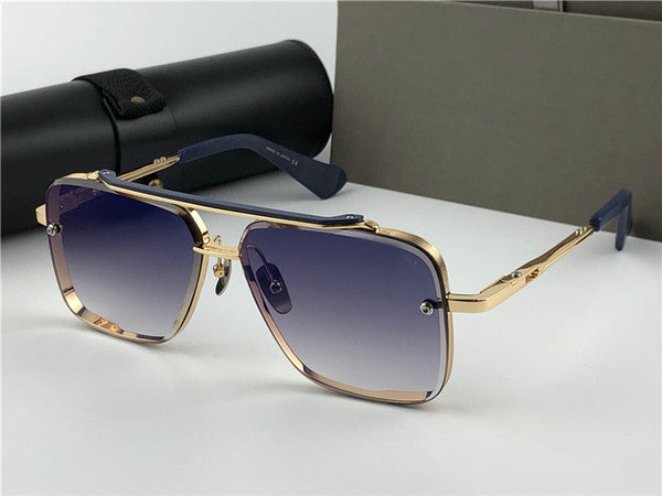 New Metal Vintage Fashion Style Square Frameless Sunglasses-FunkyTradition