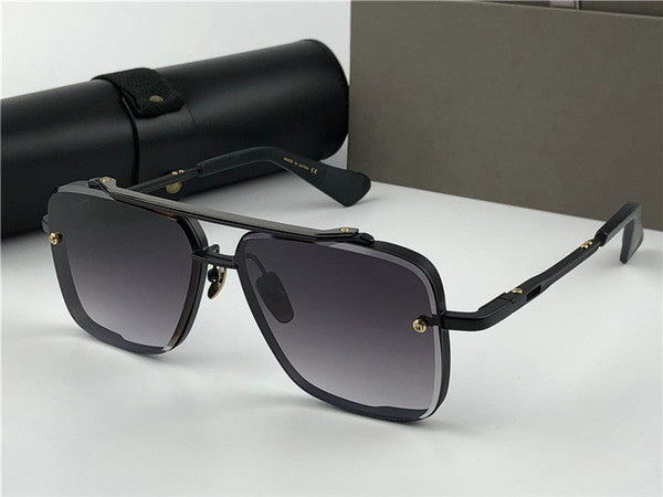 New Metal Vintage Fashion Style Square Frameless Sunglasses-FunkyTradition