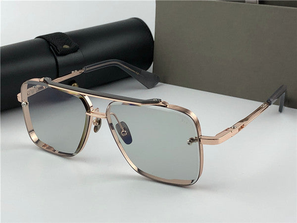 New Metal Vintage Fashion Style Square Frameless Sunglasses-FunkyTradition