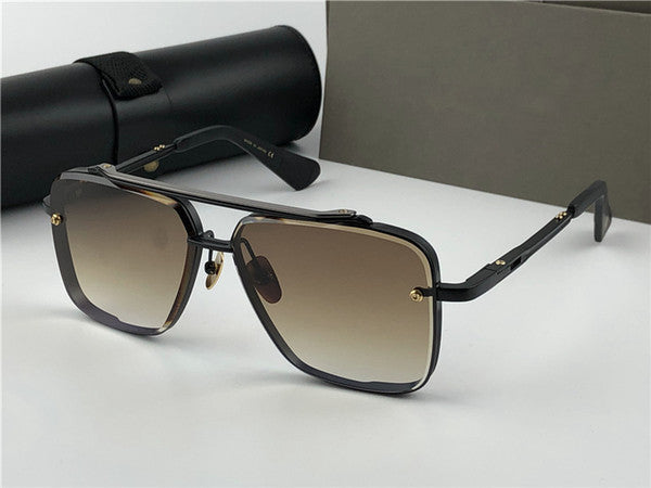 New Metal Vintage Fashion Style Square Frameless Sunglasses-FunkyTradition