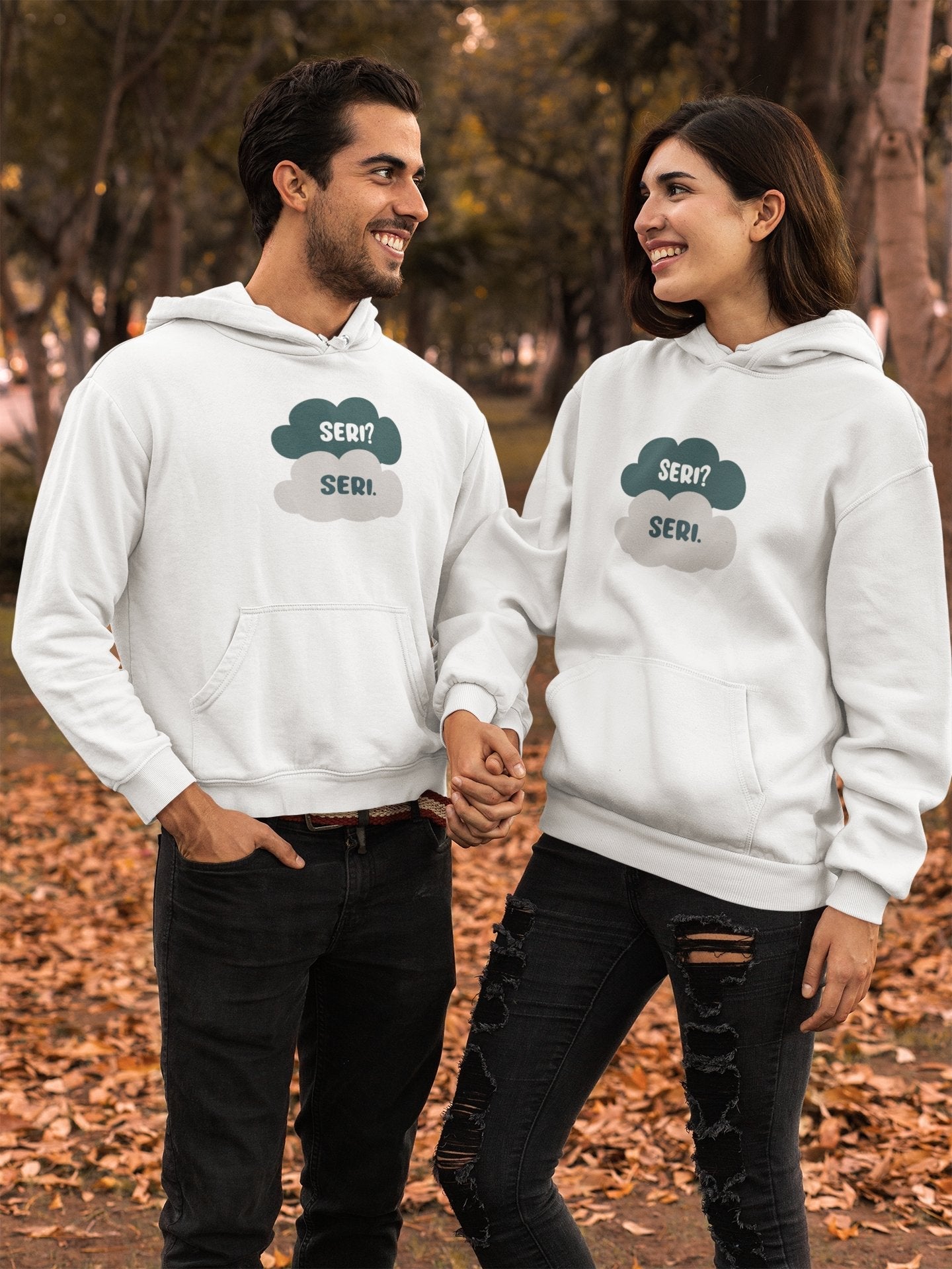 Seri Seri Couple Hoodie-FunkyTradition - Funky Tees Club