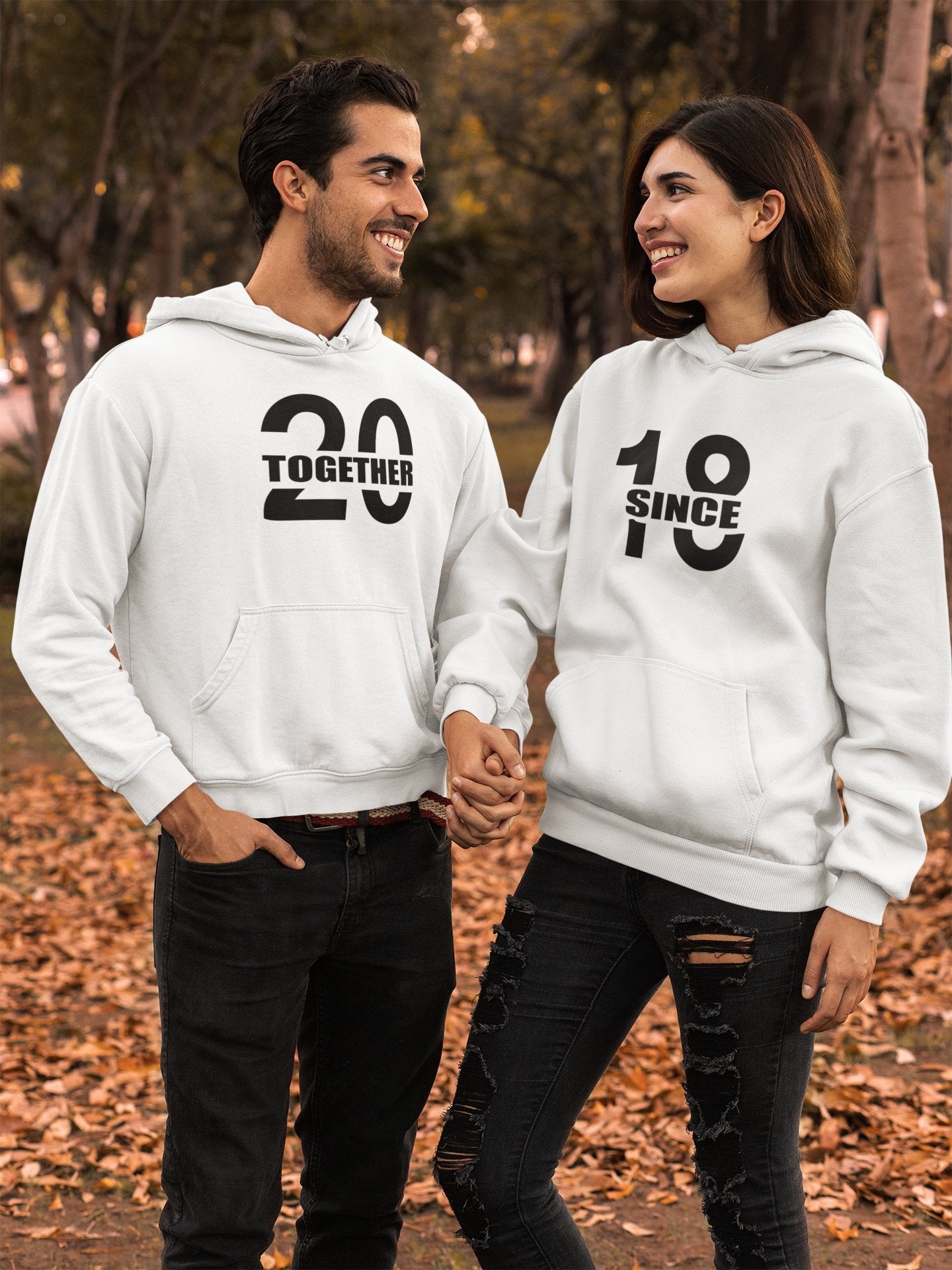 Together Since Couple Hoodie-FunkyTradition - Funky Tees Club