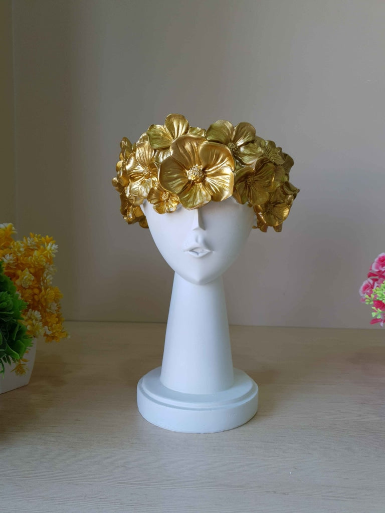 Women Head Surreal Faces Table Planters Showpieces- FunkyTradition