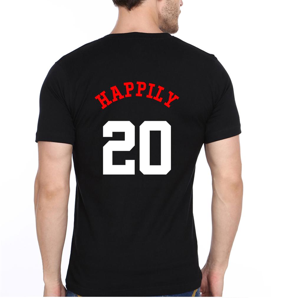 Happily Couple Half Sleeves T-Shirts -FunkyTradition