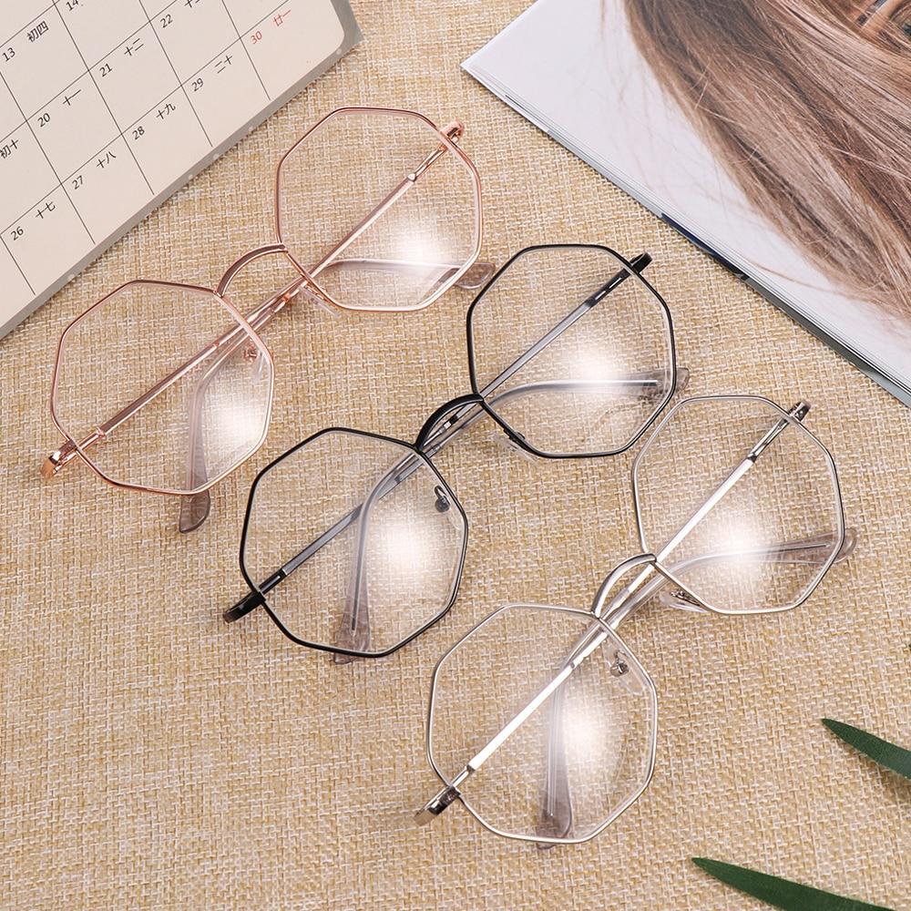 New Fashion Eyeglasses Hexagon Frame Reading Glasses Eyewear Men and Women - FunkyTradition