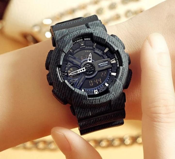 New Fashion Casual Sports Digital Rubber Cowboy Waterproof Watch For Men And Women-FunkyTradition