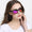 Stylish Purple Square Mirror Sunglasses For Women -FunkyTradition