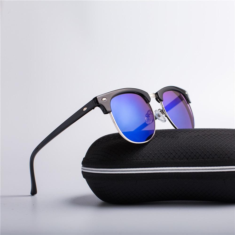 New Clubmaster Half Rim Square Sunglasses For Men And Women -FunkyTradition