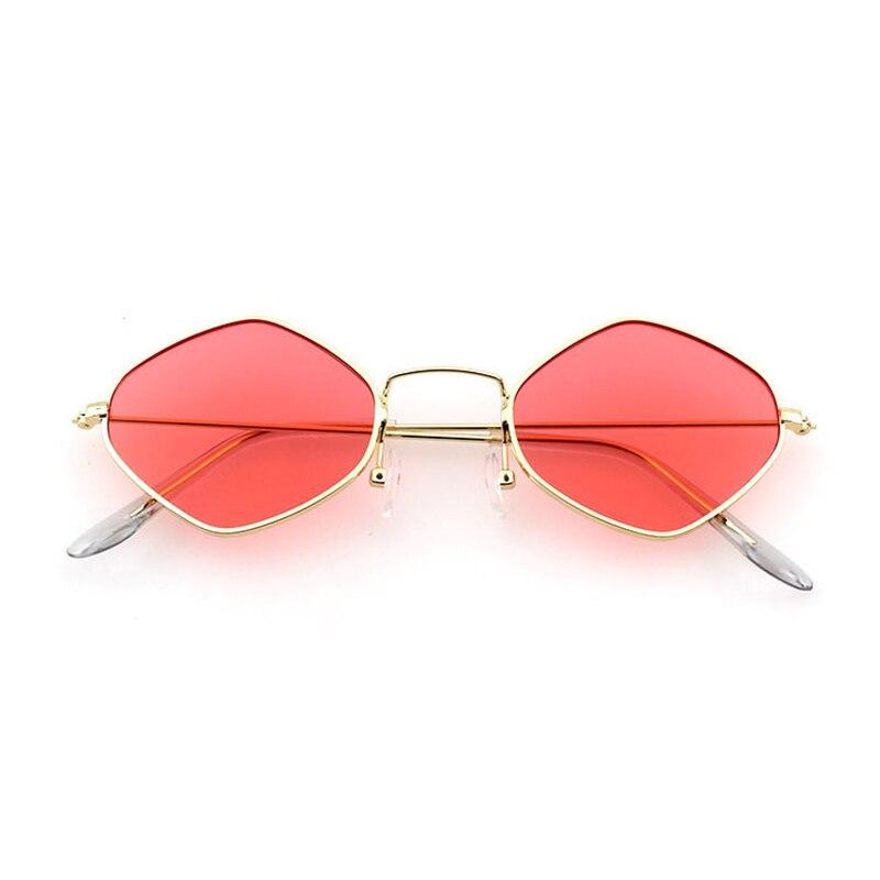 New Stylish Poly Hexagon Candy Color Vintage Sunglasses For Men And Women-FunkyTradition
