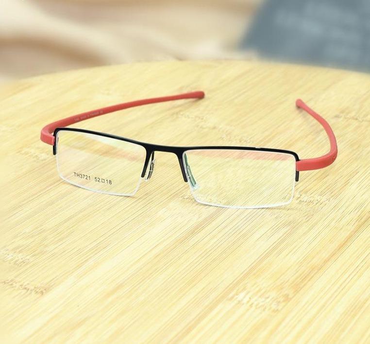 New Fashion Retro Glasses Half Rim Optical Frame Metal For Men Women - FunkyTradition