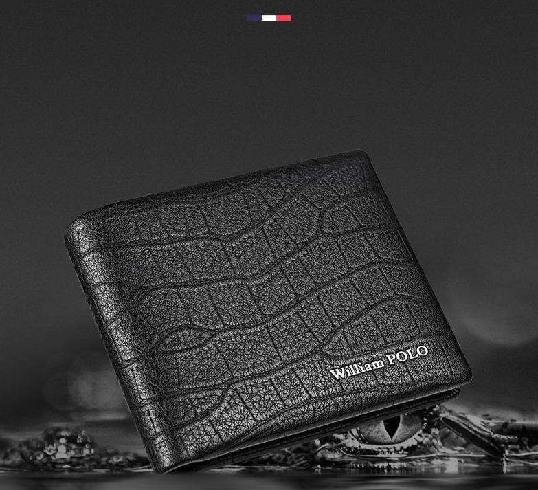 Stylish Genuine Leather Crocodile Bifold purse For Men-FunkyTradition