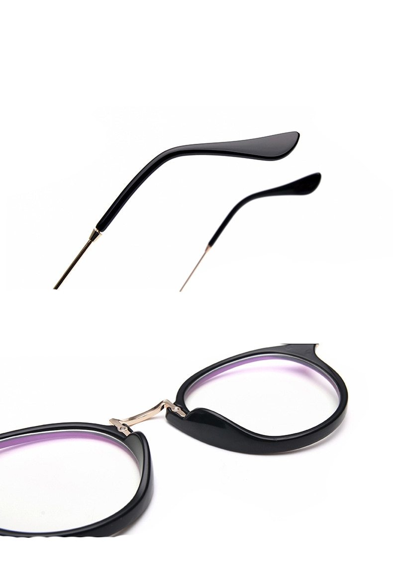 Round Transparent Computer Glasses Eyeglass Frame for Men Women - Funk –  FunkyTradition