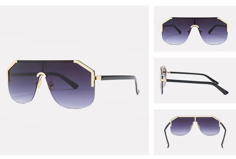 Gucci GG0646S Rimless Oversized Sunglasses in Brown Lens – Designer Daydream
