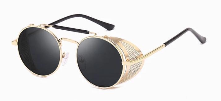 Round Steampunk Sunglasses For Men And Women-FunkyTradition