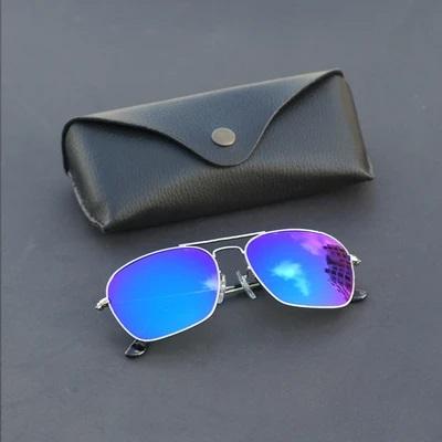 Raees Blue And Silver Mercury Square Sunglasses For Men And Women-FunkyTradition