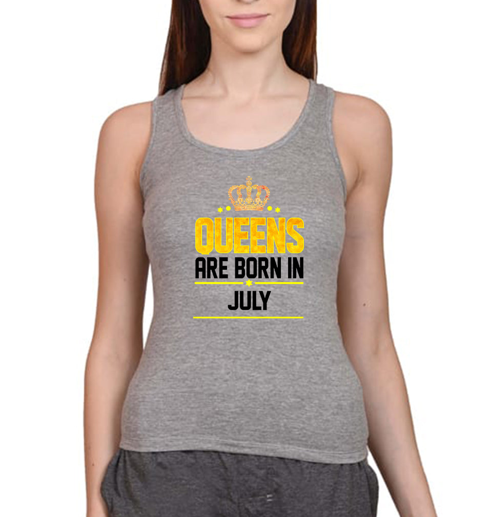 Queens Are Born In July Women Tank Top-FunkyTradition