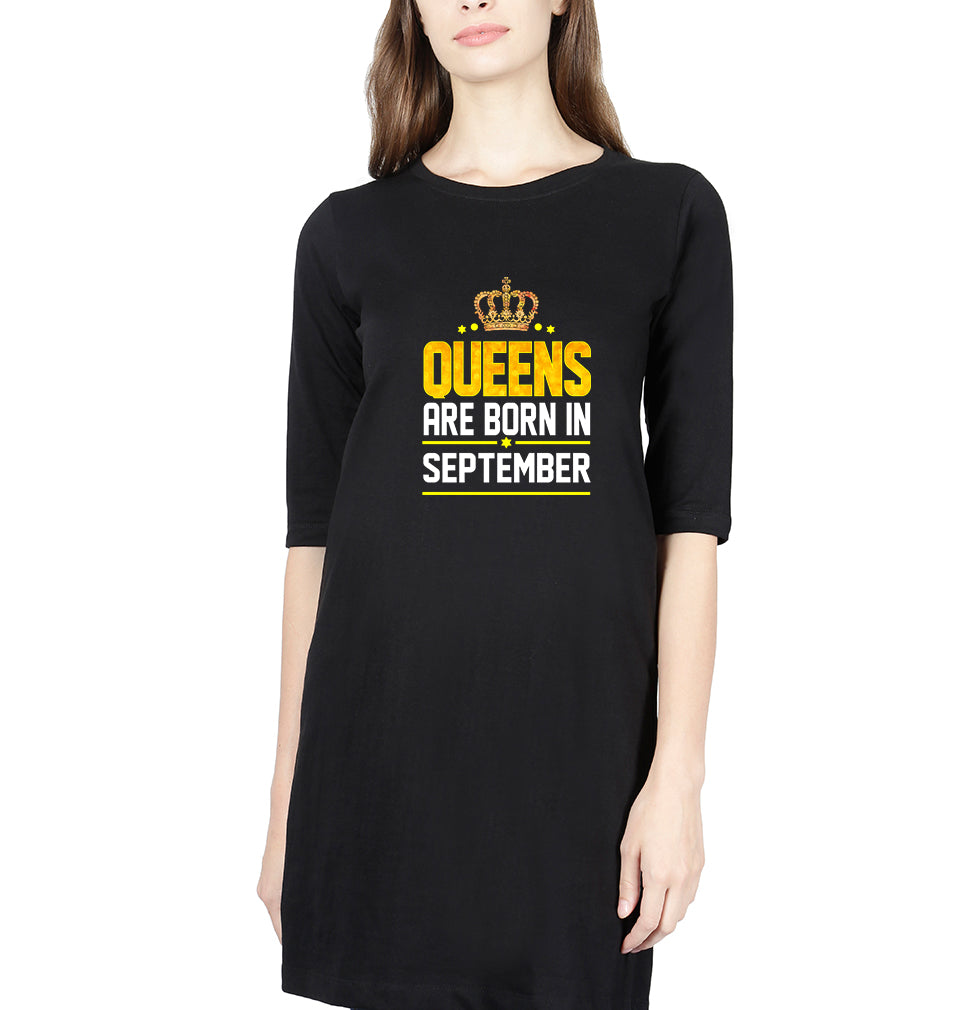 Queens Are Born In September Women Long Top-FunkyTradition
