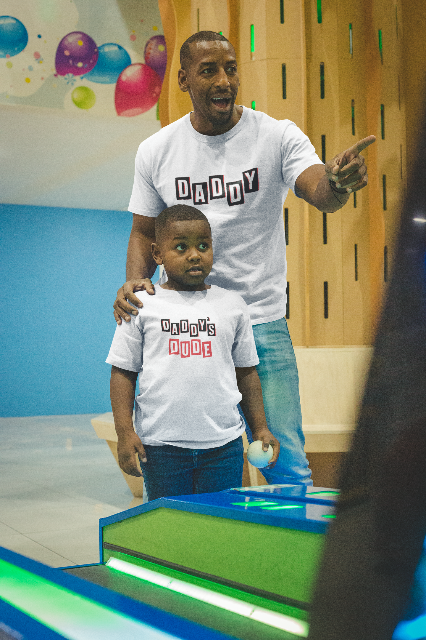 Daddy Father and Son White Matching T-Shirt- FunkyTradition