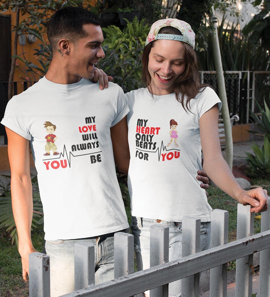 My love Couple Half Sleeves T-Shirts -FunkyTradition
