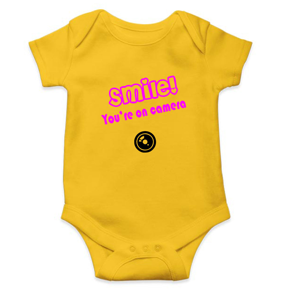 Smile you are on camera Rompers for Baby Girl- FunkyTradition