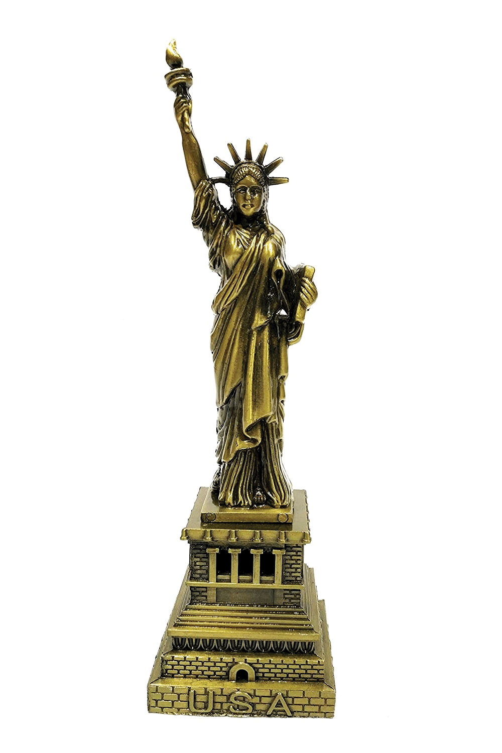 FunkyTradition 25 CM Tall Statue of Liberty New York City Showpiece for Home Office Decor and Anniversary Birthday Gifts