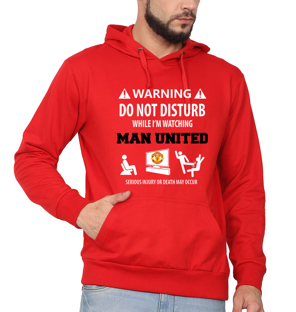 Warning Man United Hoodie For Men-FunkyTradition
