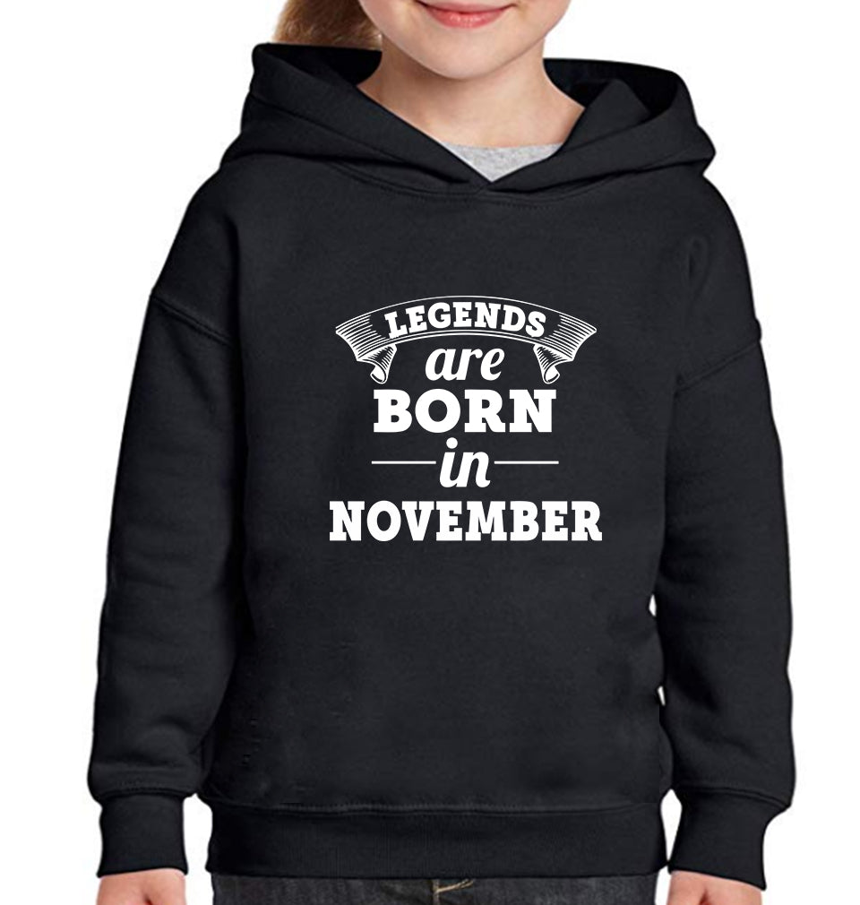 Legends are Born in November Hoodie For Girls -FunkyTradition