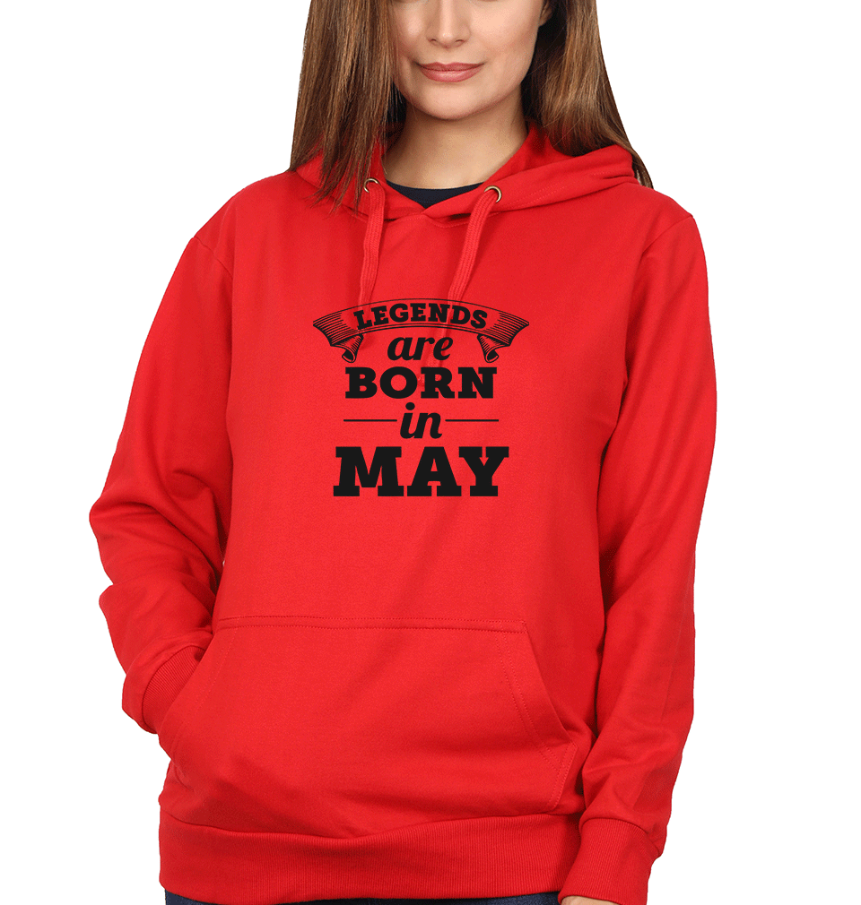 Legends are Born in May Hoodies for Women-FunkyTradition