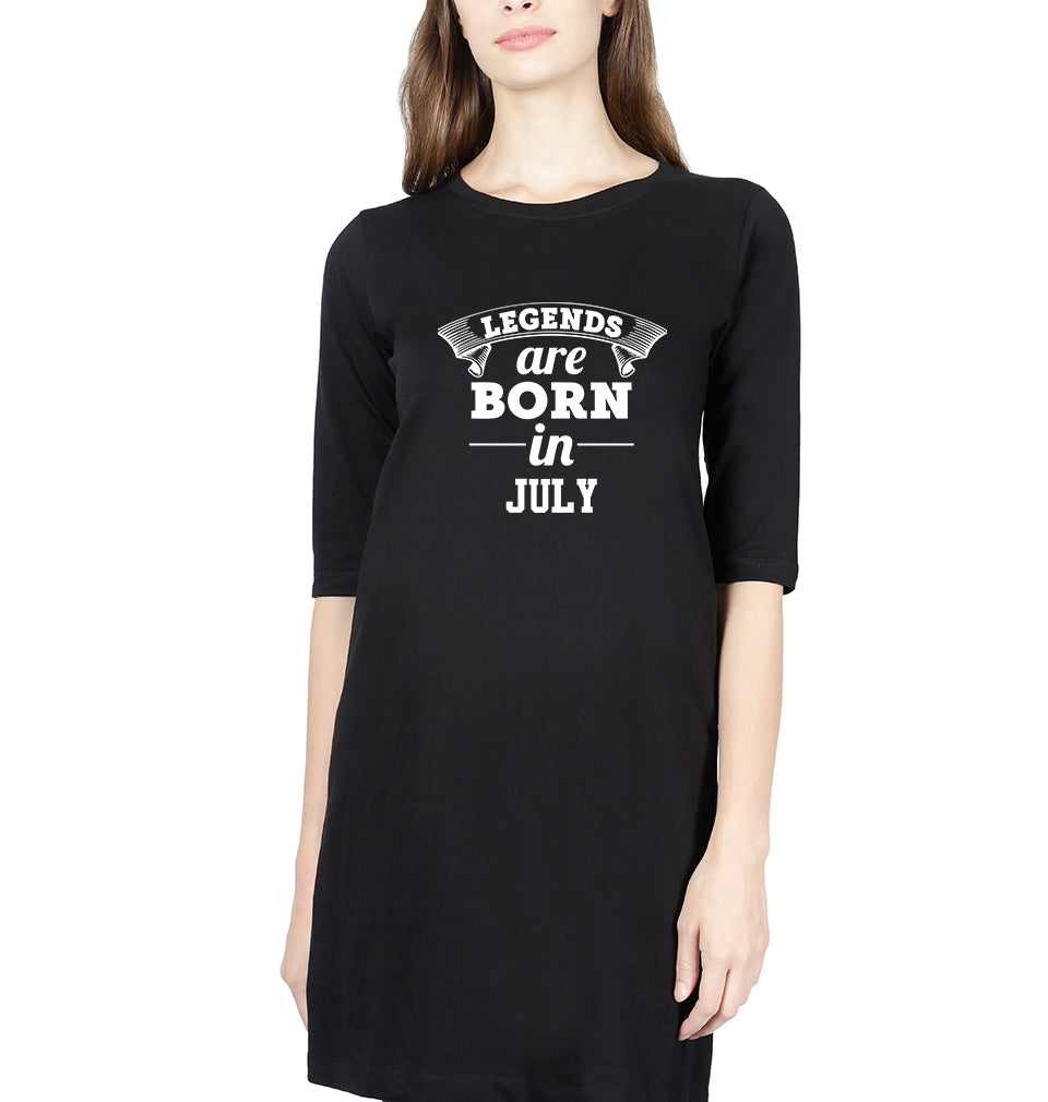 Legends are Born in July Women Long Top-FunkyTradition